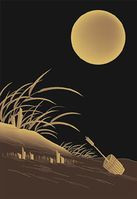 莳绘的明月图案（符卡背景使用的素材图片，出自『日本の伝統文様 花鳥風月 CD-ROM素材250』蒔絵の名月文）