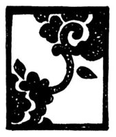 符卡背景使用的素材图片（出自『図案の原典　花と植物編』）