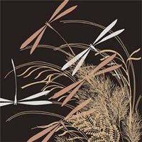 符卡背景使用的素材图片1。出自「日本の伝統文様　コレクション300」螺鈿の秋草